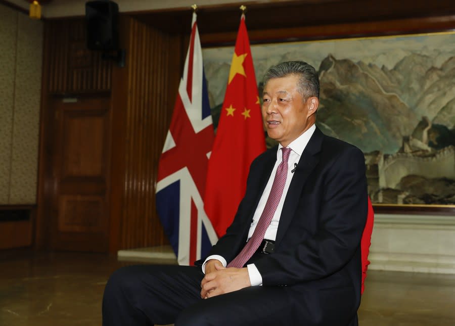 中國駐英大使劉曉明。   圖：翻攝自推特