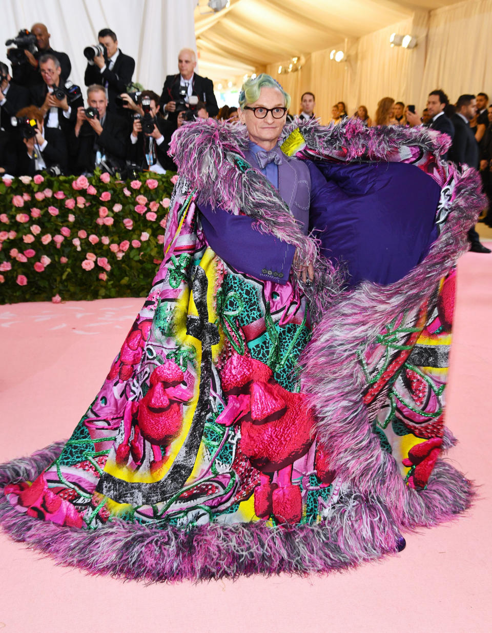 <p>Hamish Bowles au Met Gala 2019.<br>© Dimitrios Kambouris / Employé Getty Images </p>