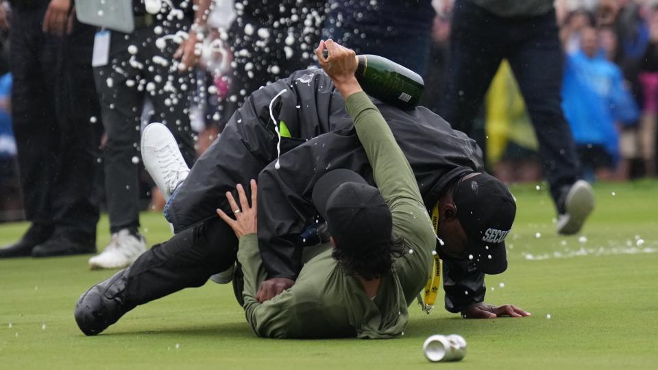Nick Taylor may have become the first Canuck to win the Canadian Open in almost 70 years, but a clash between countryman Adam Hadwin and a security guard stole the show on Sunday. (Canadian Press)