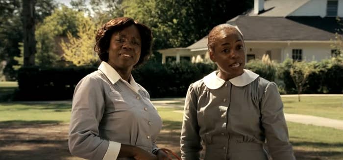 Viola in The Help wearing a housekeepers uniform