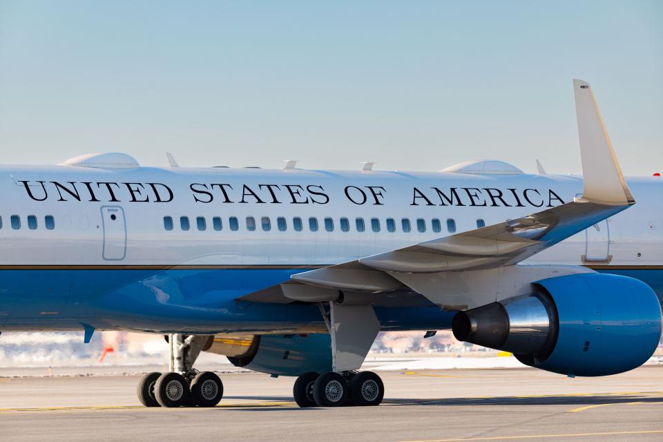First lady Jill Biden arrives at Signature Aviation SLC in Salt Lake City on Tuesday, Jan. 16, 2024. | Megan Nielsen, Deseret News