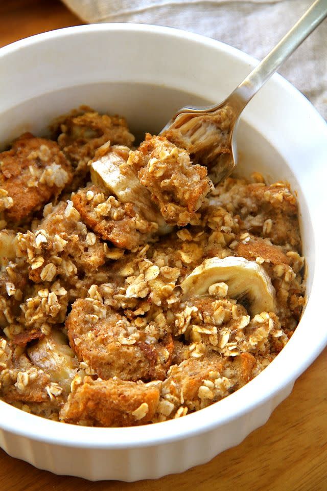 Banana Oat French Toast Bake