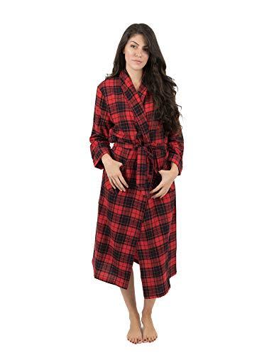 Red and Black Flannel Robe