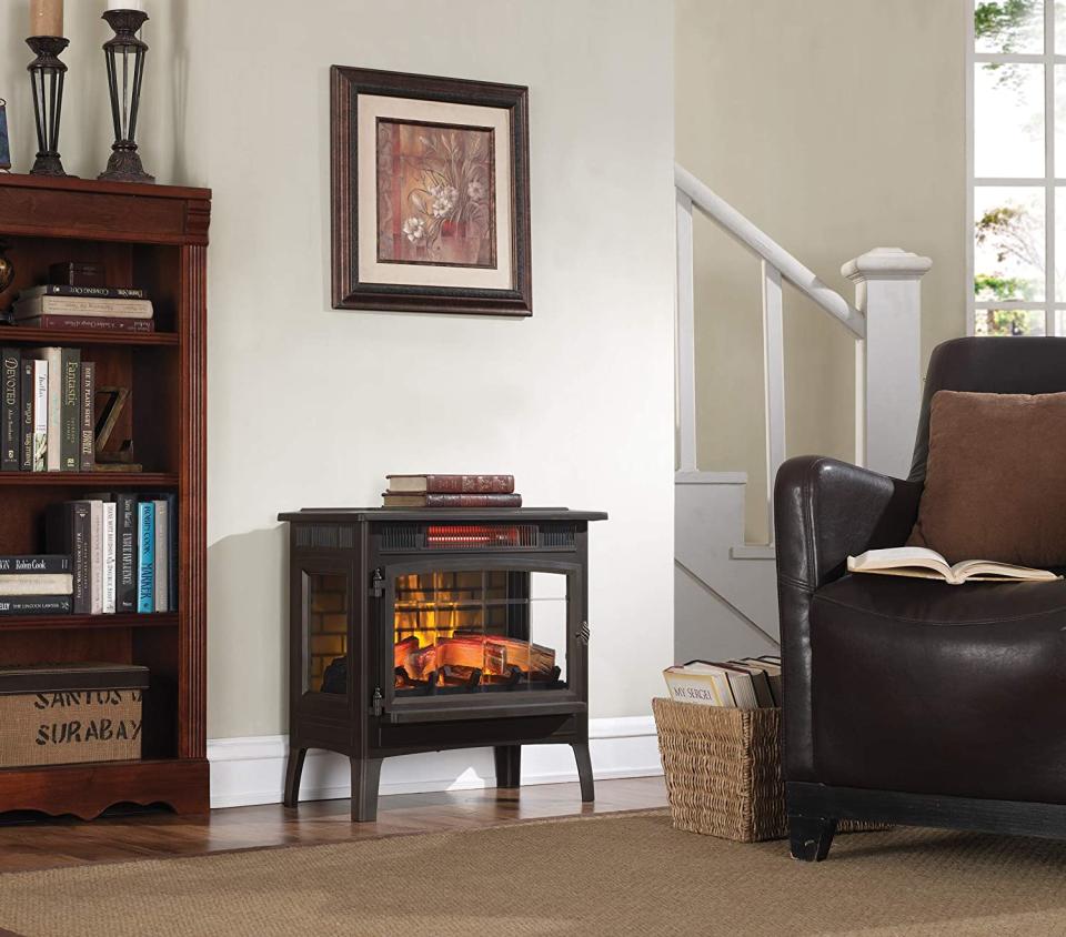 electric fireplace freestanding duraflame