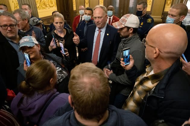 State Rep. Matt Maddock has announced his plans to run for Michigan House speaker, further cementing his power. (Photo: Seth Herald/Reuters)