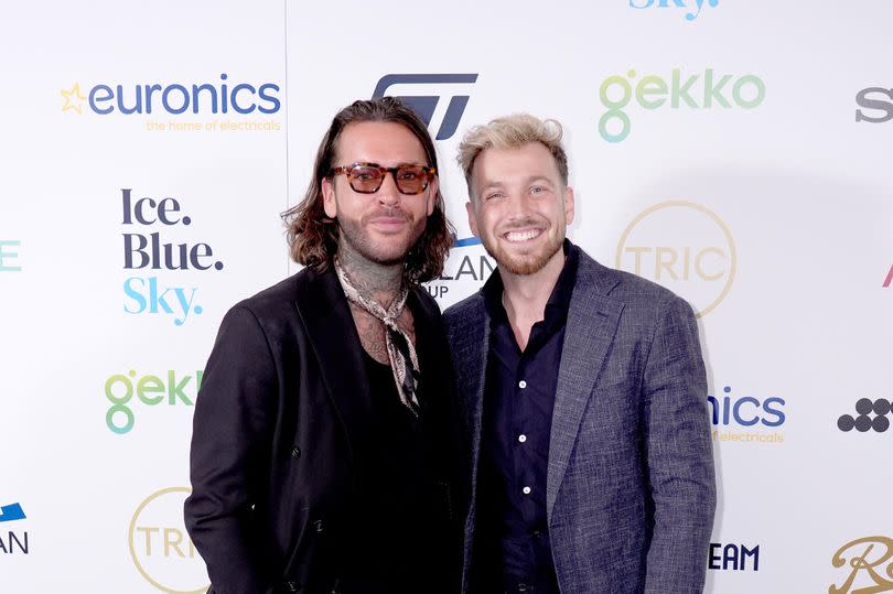 Sam and Pete at the TRIC (The Television and Radio Industries Club) awards -Credit:PA