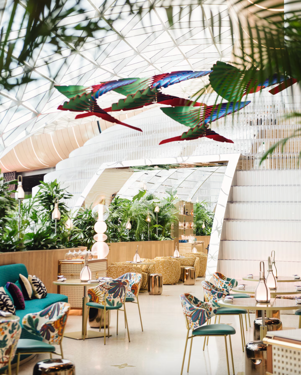 The Louis Vuitton Lounge by Yannick Alléno in Doha's Hamad International Airport.