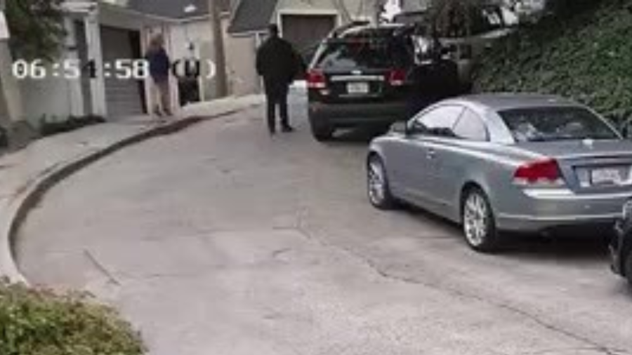 Video shows brazen thieves steal car from quiet street in Hollywood Hills 