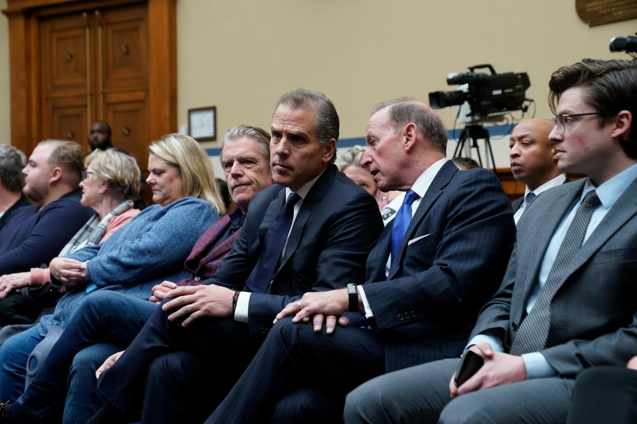 Hunter Biden sits in the House Committee hearing in Washington D.C. to hear whether he will be held in contempt of congress on Jan. 10, 2024.