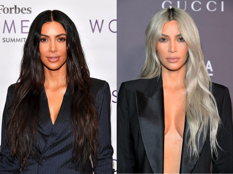 kim k hair transformation