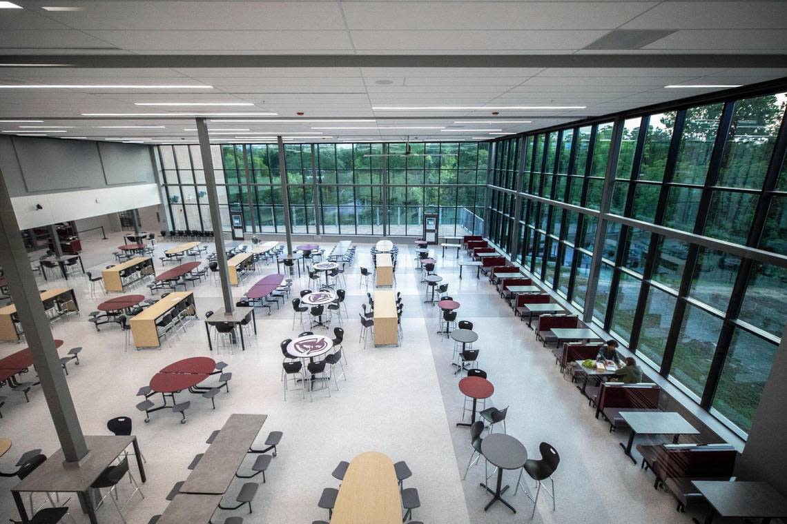 The new $84.5 million Tates Creek High School building opened for students on the first day of school, Wednesday, Aug. 10, 2022.