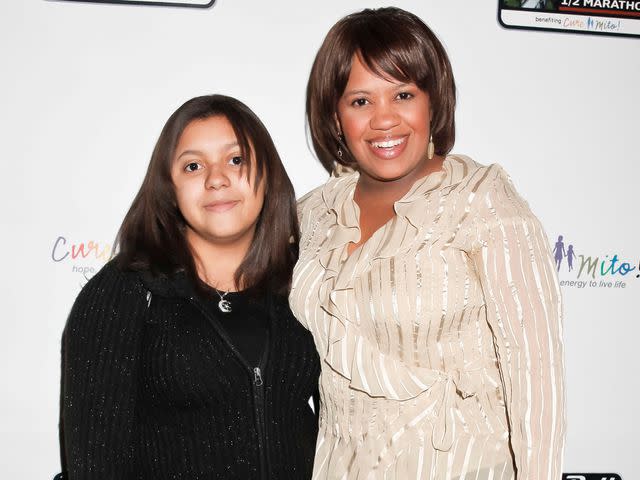 <p>Tibrina Hobson/WireImage</p> Chandra Wilson and daughter Sarina attend the Rock-N-Roll Marathon pre-race benefit dinner on February 18, 2012.