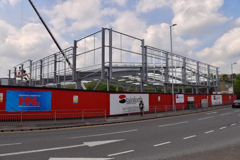 Bradford Telegraph and Argus: The under construction Home Bargains store