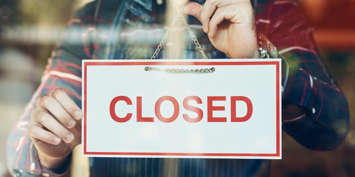 closed business economy