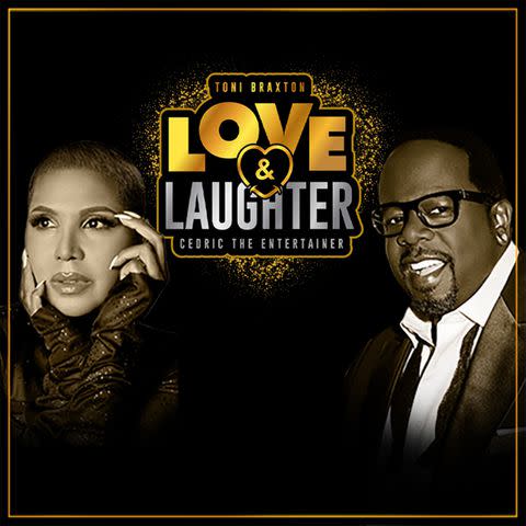 <p>Courtesy of Toni Braxton</p> Toni Braxton and Cedric the Entertainer