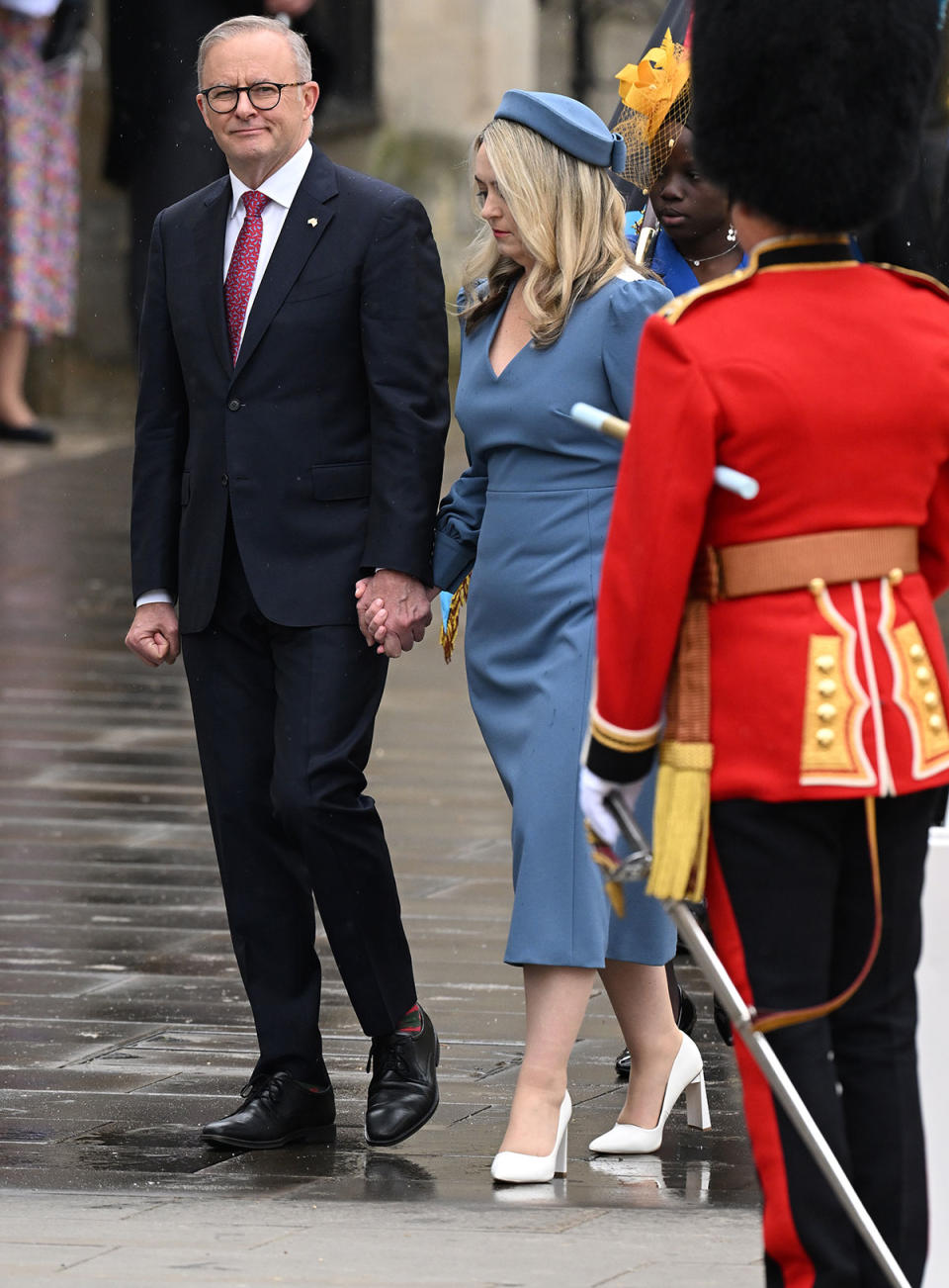 Prime Minister Anthony Albanese and his partner, Jodie Haydon, at Westminster Abbey