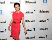 "Woman of the Year" honoree, singer Katy Perry, attends Billboard's "Women in Music 2012" luncheon at Capitale on Friday Nov. 30, 2012 in New York. (Photo by Evan Agostini/Invision/AP)