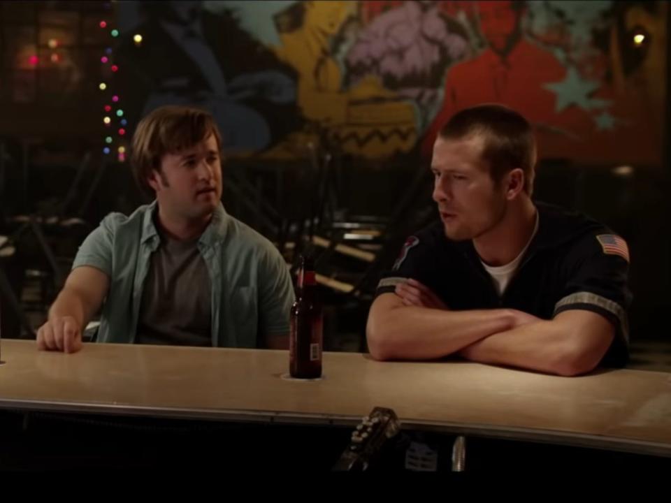 Retta, Haley Joel Osment, and Glen Powell in "Sex Ed"