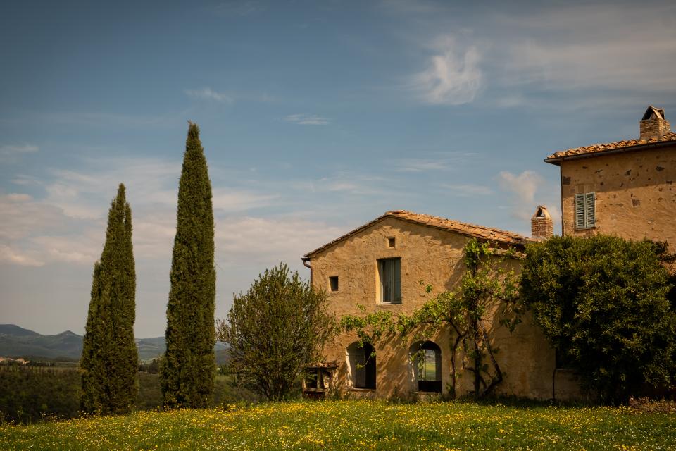 “The house we chose had luckily been renovated by an architect with a wonderful sensitivity to the original architecture,” explains set decorator Gina Cromwell.