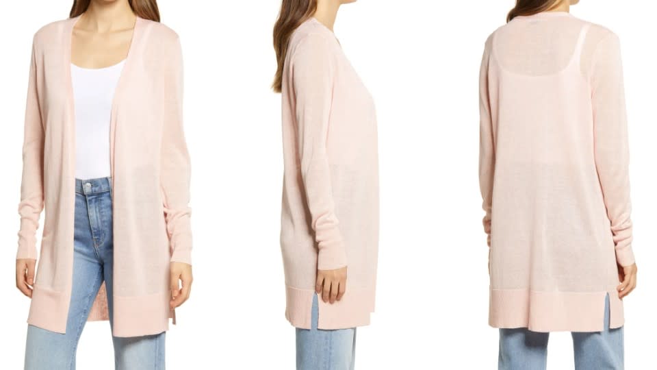 Halogen Side Slit Cardigan, Nordstrom, $41 (originally $69)