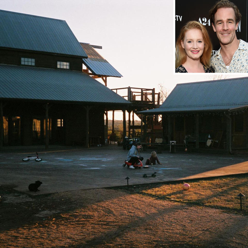 <p>The Dawson's Creek alum and his wife Kimberly shared "a few moments around here" on Instagram, showing off the <a href="https://people.com/home/kimberly-van-der-beek-shares-details-on-familys-new-36-acre-compound-in-texas-so-necessary/" rel="nofollow noopener" target="_blank" data-ylk="slk:36-acre compound they moved into in Texas;elm:context_link;itc:0;sec:content-canvas" class="link ">36-acre compound they moved into in Texas</a> in the fall. They share the home with their five children: <a href="https://people.com/parents/james-van-der-beek-welcomes-fifth-child-daughter-gwendolyn/" rel="nofollow noopener" target="_blank" data-ylk="slk:Gwendolyn;elm:context_link;itc:0;sec:content-canvas" class="link ">Gwendolyn</a>, 2, <a href="https://people.com/parents/james-van-der-beek-first-photo-daughter-emilia/" rel="nofollow noopener" target="_blank" data-ylk="slk:Emilia;elm:context_link;itc:0;sec:content-canvas" class="link ">Emilia</a>, 4½, <a href="https://people.com/parents/james-van-der-beek-kimberly-welcome-daughter-annabel/" rel="nofollow noopener" target="_blank" data-ylk="slk:Annabel Leah;elm:context_link;itc:0;sec:content-canvas" class="link ">Annabel Leah</a>, 6½, <a href="https://people.com/parents/james-van-der-beek-welcomes-son/" rel="nofollow noopener" target="_blank" data-ylk="slk:Joshua;elm:context_link;itc:0;sec:content-canvas" class="link ">Joshua</a>, 8½, and <a href="https://people.com/parents/james-van-der-beek-welcomes-daughter-olivia/" rel="nofollow noopener" target="_blank" data-ylk="slk:Olivia;elm:context_link;itc:0;sec:content-canvas" class="link ">Olivia</a>, 10.</p>