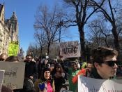 <p>Another sign reads “Arms Are for Hugging” in NYC. (Photo: Laura Kenney for Yahoo Lifestyle) </p>