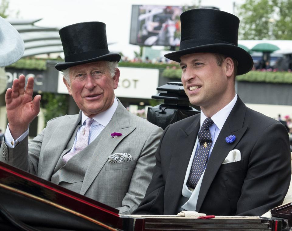 3) Prince Charles and Prince William