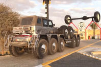 <p>In the lower half it's an <strong>Oshkosh M1075</strong>, an all-terrain 10-wheeler truck more usually deployed by the US Army. On top however it's a Jeep Wrangler, while overall power comes from a 15.2-litre Caterpillar diesel, good for 600 hp. It's a cool 10.8 metres long (35 feet) and 3.2 metres (10 feet) high. Oh, and it has headlights from a Ford F-Series Super Duty and rear lights from a Dodge Dart, as you do.</p><p>The owner of this intriguing confection is none other than <strong>Sheikh Hamad bin Hamdan al Nahyan</strong> - and he's no ordinary billionaire. As a high-profile member of the United Arab Emirates royal family, the man known as the Rainbow Sheikh once paid to have a series of canals that spelled out his first name carved into an island located off the Abu Dhabi coast.</p><p>But this vast SUV (called the Dhabiyan) is far from his only car. Indeed, it's just the latest in a long line of vehicles in his personal collection that also doubles as the country’s national car museum and Autocar paid it a visit.</p><p>Considering the sheikh's net worth is in the vicinity of <strong>$20 billion</strong> (£15 billion), you might expect a building full of rare, <strong>powerful supercars</strong>. However, there are none to be found and the museum is all the more fascinating to visit because of it. It’s an eclectic collection of oddities peppered by stellar examples of 1980s tuning. Join us for a virtual tour of one of the <strong>most mystifying car collections in the world</strong>:</p>