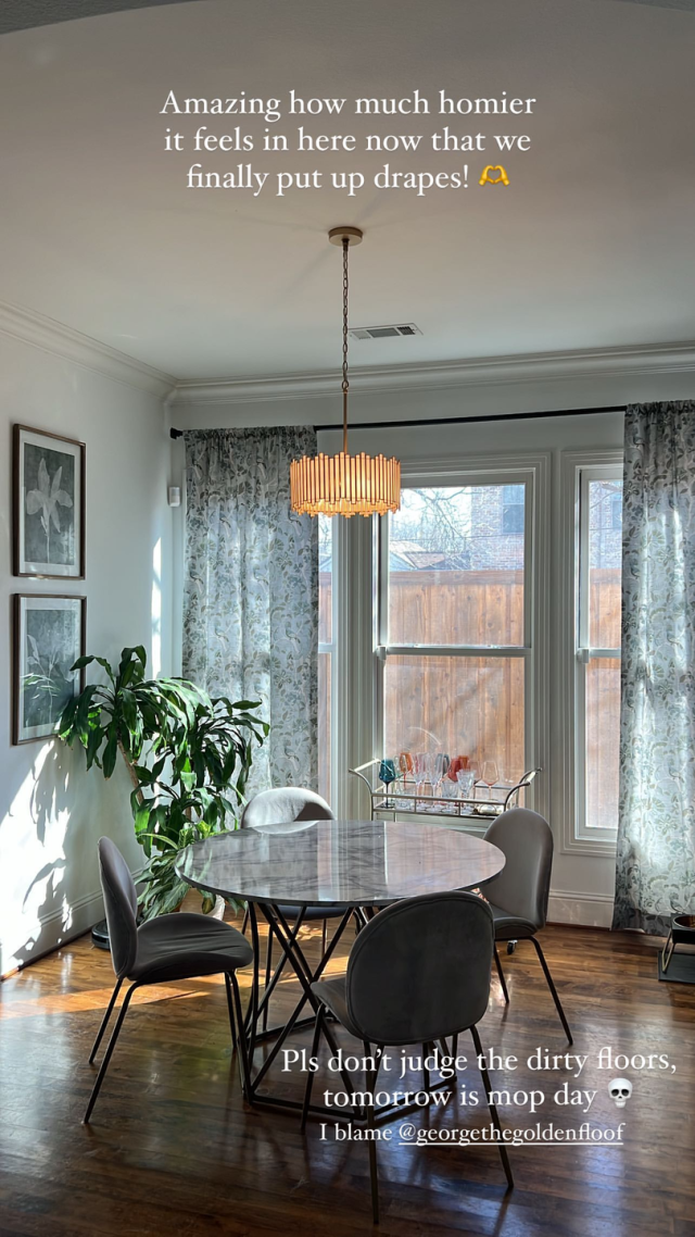Alex Spruced Up Her Home With the *Prettiest* Floral Drapes