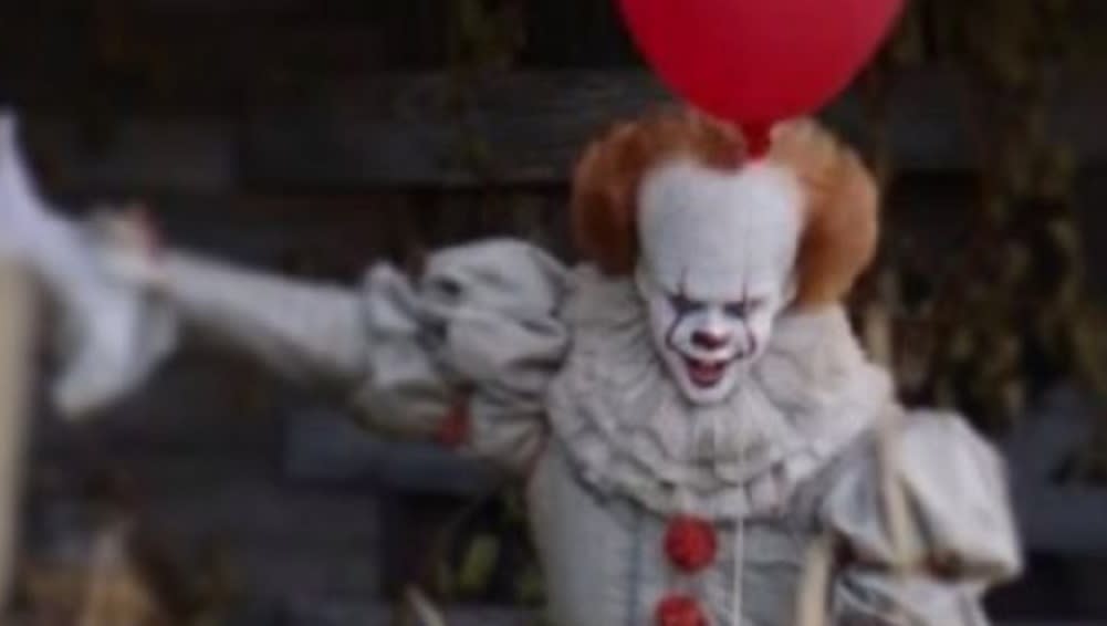 Bill Skarsgård in 'It' (credit: Tom Woodruff Jr/New Line Cinema)