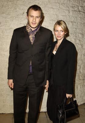 Heath Ledger and Naomi Watts at the LA premiere of Paramount Pictures and Miramax Films' The Hours