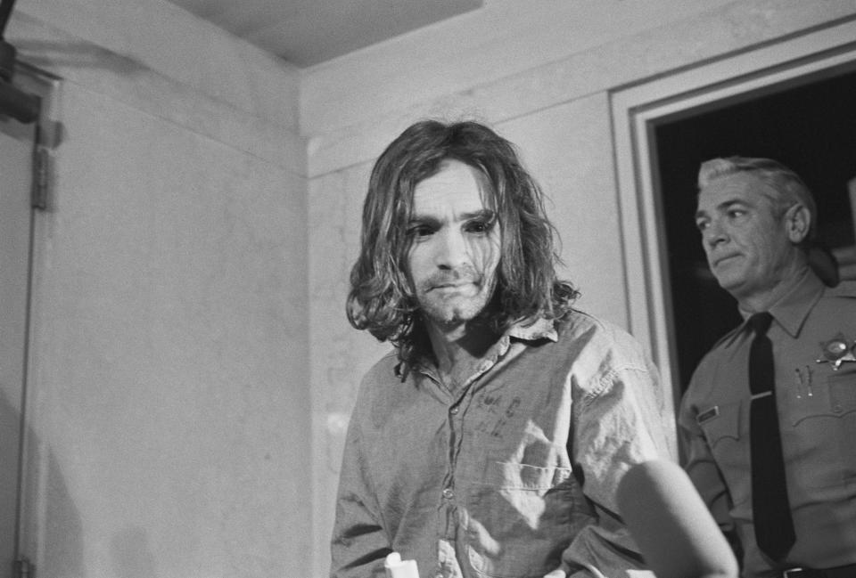 In March 1971, the jury sentenced each of the Manson Family defendants to death.<br /><br />Three months later, Manson follower Charles "Tex" Watson, who was involved in the Tate and LaBianca murders, went to trial. He was found guilty of seven counts of first-degree murder and sentenced to death.<br /><br />The defendants' sentences were commuted to life in prison in 1972, when the U.S. Supreme Court temporarily banned the death penalty.<br /><br />Manson was <a href="https://www.huffingtonpost.com/2012/04/12/charles-manson-is-not-a-serial-killer_n_1422172.html" target="_blank">denied parole a dozen times</a> during his decades of incarceration. He didn't attend his most recent hearing in April 2012.