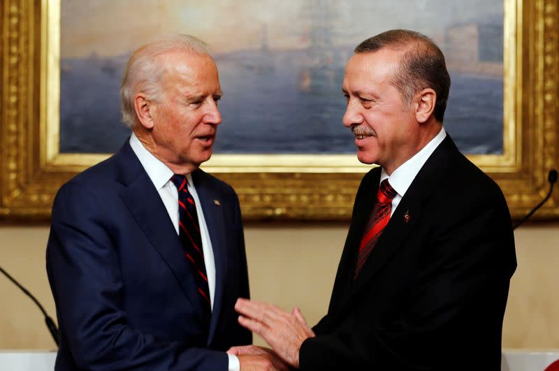 FILE PHOTO: U.S. VP Biden meets with Turkey's President Erdogan in Istanbul