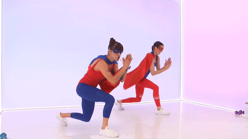 Obe Fitness, GIFs, split lunges