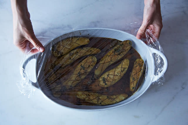 Barbara Kafka's Marinated Eggplant from Food52