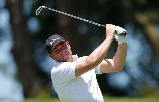 Shane Warne in Scotland for a charity golfing event. Source: Getty Images.