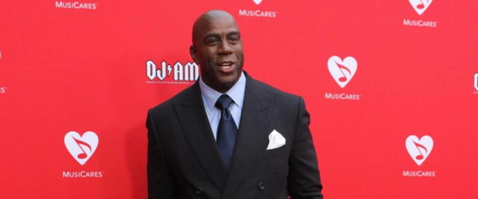 Magic Johnson close-up