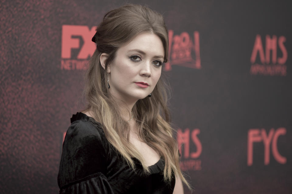 Billie Lourd attends "American Horror Story: Apocalypse" FYC event at NeueHouse Hollywood on Saturday, May 18, 2019, in Los Angeles. (Photo by Richard Shotwell/Invision/AP)