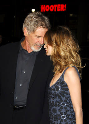 Harrison Ford and Calista Flockhart at the LA premiere of Warner Bros. Pictures' Firewall