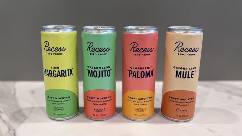 Recess canned drinks
