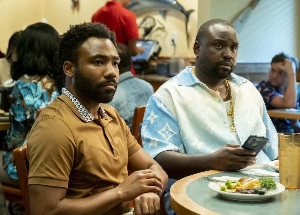 Donald Glover and Brian Tyree Henry in “Atlanta” - Credit: Guy D'Alema/FX