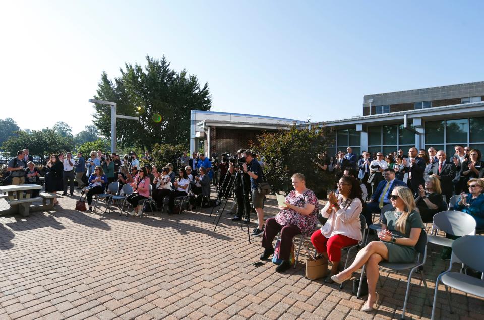 MSU, SPS, OTC, and CoxHealth announced the creation of the Alliance for Healthcare Education at Cox North on Tuesday, Aug. 29, 2023 to tackle workforce shortages of healthcare professionals in the Midwest.