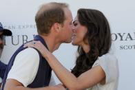 <p>In 2011, Prince William and Kate uncharacteristically embraced in a very public kiss at the Santa Barbara Polo & Racquet Club. </p>