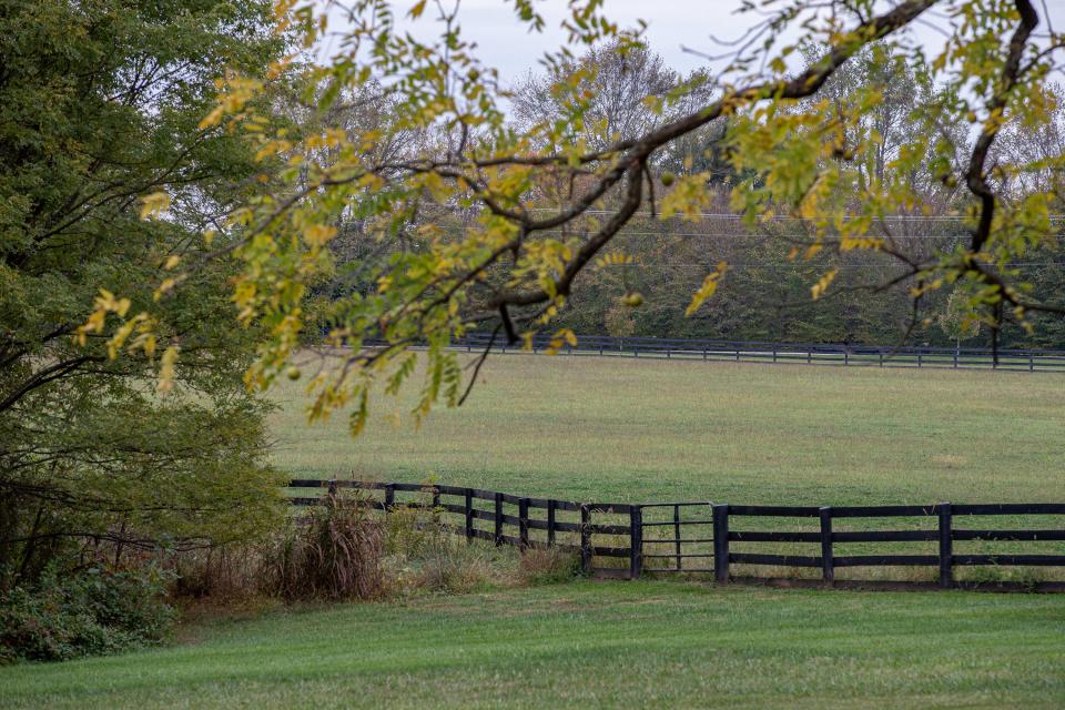 Janey Newton's 62 acres of farmland in Oldham County, which includes nature trails, natural wetlands and an equestrian center, was recently put under a conservation easement through the Bluegrass Land Conservancy. Oct. 24, 2023