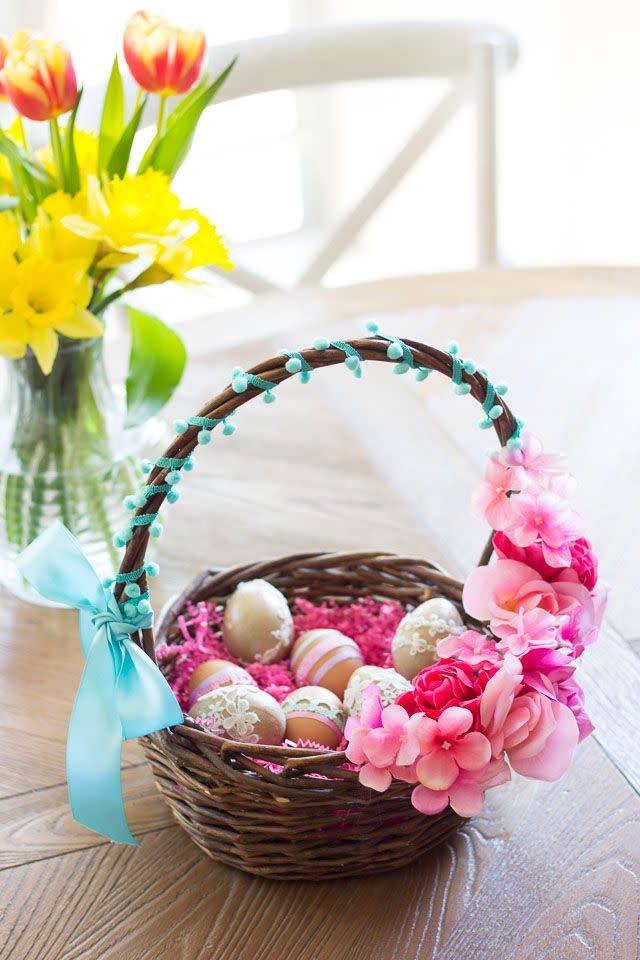 Floral Easter Basket