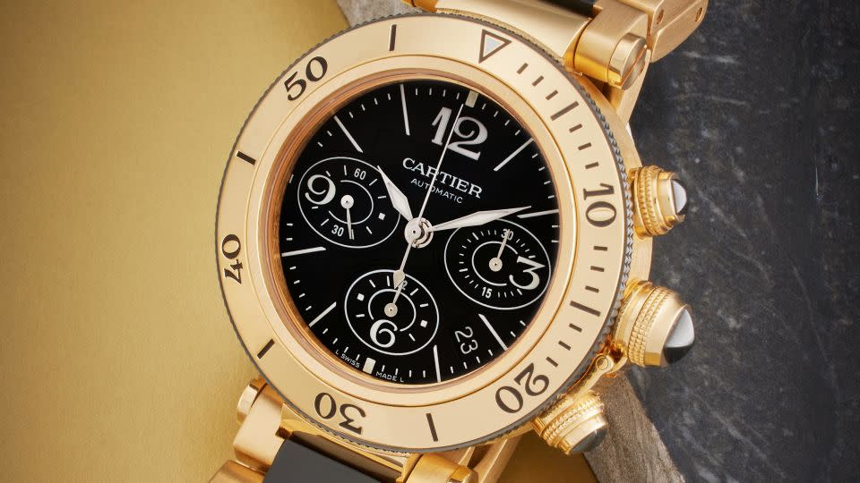 Cartier watches are among those being auctioned by Sylvester Stallone. - Sotheby's