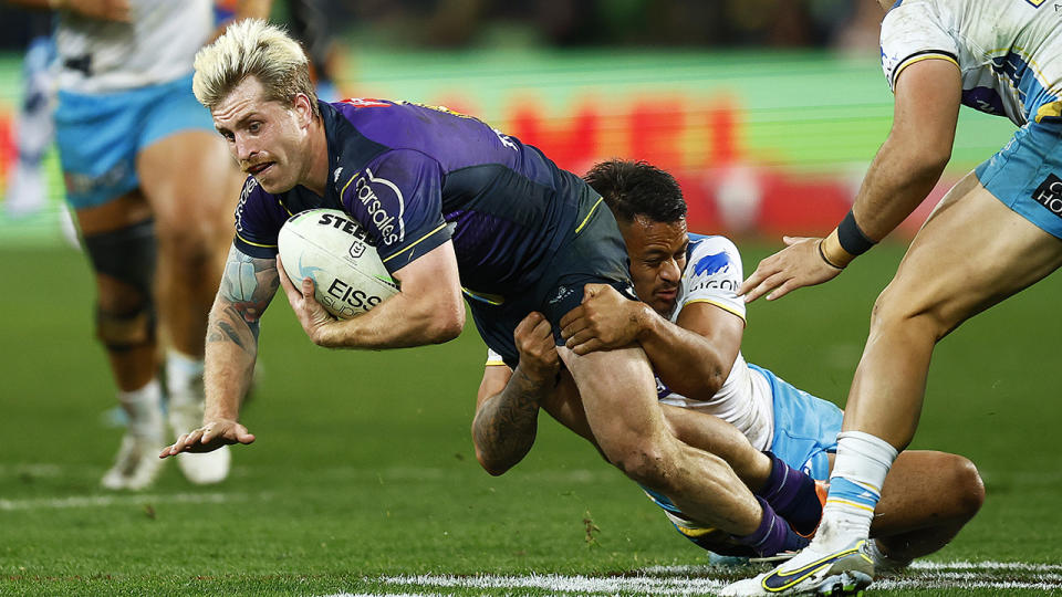 Cameron Munster has impressed for the Storm this season, after nearly losing his place at the club over the off-season. (Photo by Daniel Pockett/Getty Images)