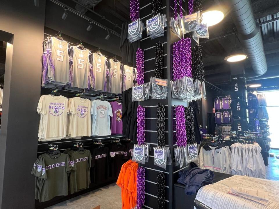 The Lids + Kings Locker Room storefront at Downtown Commons opens Friday, April 14, 2023, and is located directly across from the grand entrance to Golden 1 Center in Sacramento.