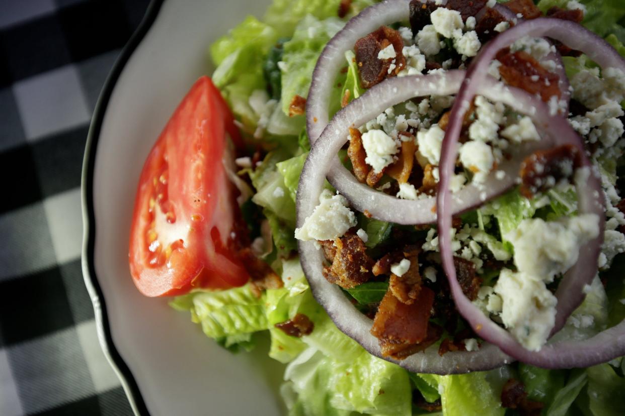 Harris O. Salad at Bill's restaurant in Bloomfield Hills,