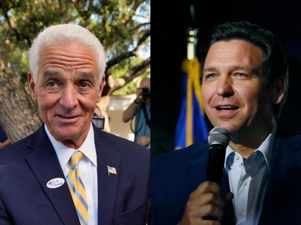 Rep. Charlie Crist, a Democrat from St. Petersburg, will face Florida Gov. Ron DeSantis, a Republican, in November.